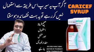 CARICEF Syrup Used for In Urdu  Cefixime Syrup Uses cefixime [upl. by Nagoh411]