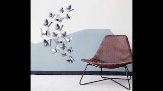 3d butterfly stickers Wall Decor [upl. by Perrin]