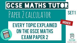 Every Topic on the Paper 2 GCSE Maths Exam June 2023  Higher  Set 1  Edexcel AQA OCR [upl. by Mw746]