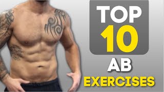 Top 10 Six Pack Ab Exercises BODYWEIGHT ONLY [upl. by Arrat]