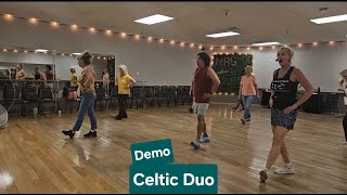 Celtic Duo Linedance Demo [upl. by Fadas]