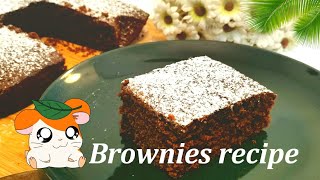 Simple Brownies Recipe🍫 wo chocolate brownies chocolate chocolatebrownies dessert snack [upl. by Anaicul384]