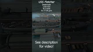 USS Fletcher USA Historical Campaign ultimateadmiraldreadnoughts [upl. by Norret]