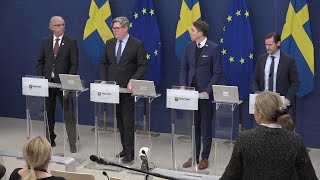 Pressträff om Sveriges första nationella strategi mot organiserad brottslighet [upl. by Donny276]