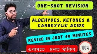 OneShot revision  AldehydesKetones amp Carboxylic acids  Class 12 Chemistry ahsec ahsecchemistry [upl. by Charlet]