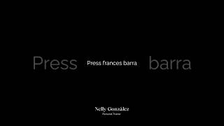 Press Frances con barra [upl. by Noguchi]