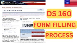 HOW TO FILL DS 160 FORM FOR USA VISA  Visa Application Step by Step [upl. by Alvar528]