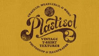 Plastisol 2 Apply Vintage Cracked Ink Textures to your TShirt Designs [upl. by Soneson]