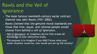 Moral Theory  Social Contract Theory part 4  Rawls and the Veil of Ignorance [upl. by Ayamahs]