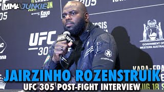 Jairzinho Rozenstruik Reacts to Judge Being Pulled After Insane 3027 Scorecard  UFC 305 [upl. by Toffic]