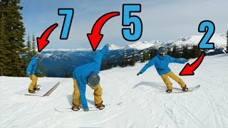 The First 10 Tricks to Learn on a Snowboard [upl. by Yeldua940]