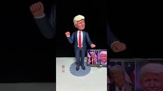 Donald Trump Transformed into a Clay Bobblehead [upl. by Annaoi25]