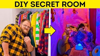 How to Build a Secret Room  Incredible Bedroom Makeovers [upl. by Krall93]