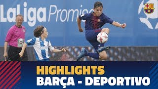 HIGHLIGHTS SEMIFINAL LALIGA PROMISES FC Barcelona – Deportivo [upl. by Sansone]