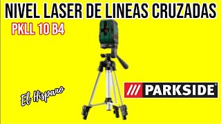 Nivel Láser De Líneas Cruzadas Parkside  PKLL 10 B4 Con Tripode [upl. by Lipinski82]