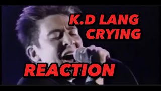 kdlang  Crying  Roy Orbison Tribute  REACTION [upl. by Amluz]