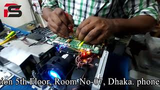 projector service center Dhaka projector service  projector Repair  LCD prism single part change [upl. by Ahsikad]