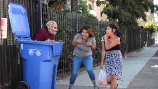 Trash Can Scare Prank [upl. by Sheffield933]