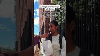 Asking Barnard College Students Whats Your Major and Expected Salary After Graduation [upl. by Annoid]