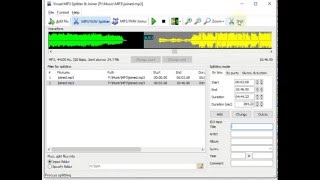 HOW TO SPLIT AN MP3 FILE Visual Audio Splitter amp Joiner [upl. by Gisele969]