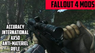 Accuracy International AX50 AntiMateriel Rifle  Fallout 4 mods [upl. by Ecilegna]