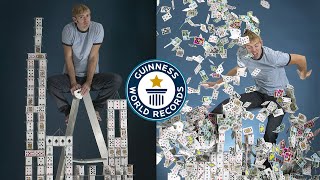 Largest Card Stacking Structure  Record Holder Profile  Bryan Berg Pt2  Guinness World Records [upl. by Anahsit]