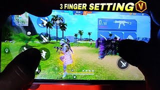 3 Finger Custom Hud Setting  Free Fire 3 Finger Settings  Free Fire Control Settings yt2yt [upl. by Christoph691]