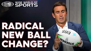 Joeys radical plan for a new split ball system in the NRL  Wide World of Sports [upl. by Ynoep527]