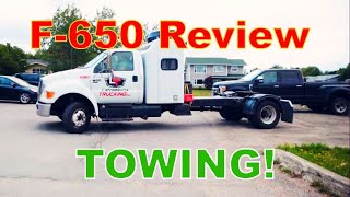 Ford F650 For Hot Shot Trucking Review and Test Tow 12 Grade [upl. by Inele]