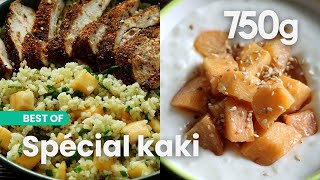 2 recettes délicieux et gourmandes avec du kaki  750g [upl. by Yonit]