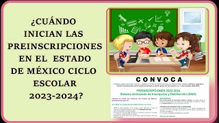 PREINSCRIPCIONES EN EDUCACIÓN BÁSICA CICLO ESCOLAR 20232024 [upl. by Romina]