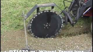 Power Trac PT1430 with Wheel Trencher [upl. by Luwana]