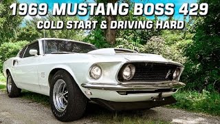 1969 Ford Mustang Boss 429 NASCAR Cold start and Test Drive [upl. by Gregson]