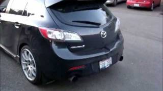 CorkSport Catted Mazdaspeed 3 Downpipe with Forge BPV [upl. by Maynard]