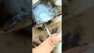 Aluminum Welding tricks ideashortsfeedyoutubeshortsexperimentshorts [upl. by Bensen]