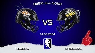 🏈 TIGERS vs BADGERS  Oberliga Nord [upl. by Otrepur]