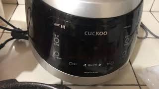 How to cook rice using Cuckoo Smart IH english language [upl. by Esirehc12]