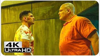 DAREDEVIL 2x09 quotPunisher vs Kingpin Fightquot Clip 4KULTRA HD Jon Bernthal Vincent DOnofrio [upl. by Eilhsa]