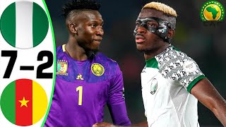 Nigeria vs Cameroon 72  All Goals and Highlights  2024 🤯 ONANA [upl. by Schroth]