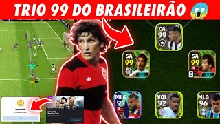 NEYMAR ZICO e Tiquinho tudo 99 botando pra quitar NO EFOOTBALL 2024 MOBILE [upl. by Ahsikit]