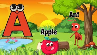 ABC Phonics Song with 2 Words A for Apple A for Ant  Nursery Rhymes [upl. by Noeht53]