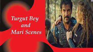 All Scenes of Turgut Bey and Mari in Kurulus Osman Season 3  Turgut bey and Maria [upl. by Klute76]