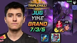 Brand Jungle Build Yike Liandrys Anguish Electrocute  LOL EUW GrandMaster Patch 1324 [upl. by Azaleah613]