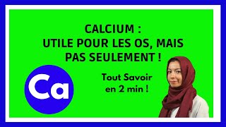 CALCIUM  Rôles Carence Besoins Journaliers Aliments en 2 min [upl. by Drahsir]