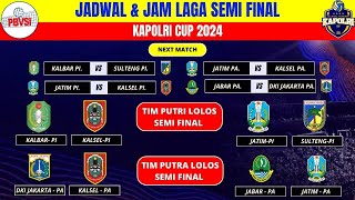 Jadwal Kapolri Cup 2024 Hari Ini 10 Oktober  Babak Semi Final  Jawa Barat vs DKI Jakarta [upl. by Oruhtra]