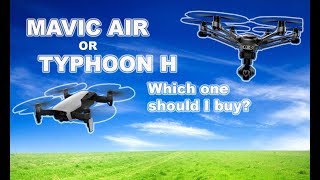 DJI MAVIC AIR or YUNEEC TYPHOON H Which drone is right for you [upl. by Zita]