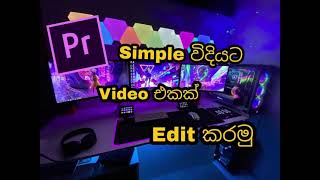 How to Edit Videos with Adobe Premiere  Sinhala Tutorial [upl. by Pearline]