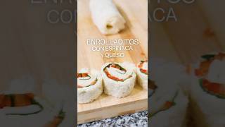 ENROLLADITOS con ESPINACA y QUESO para una lonchera rica y saludable con Unión 💪📚 [upl. by Nipha]