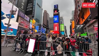 🔴 Nova York ao vivo Preparativos para o Revéillon na Times Square [upl. by Hildy]