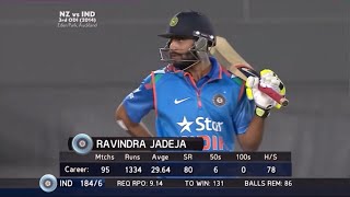 Ravindra Jadejas Magnificent 66 off 45 vs New Zealand  NZ vs IND 2014  3rd ODI Auckland [upl. by Gnagflow]